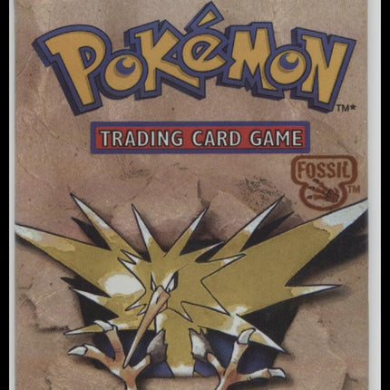 1999 WOTC Pokemon Fossil Unlimited Zapdos Booster Pack