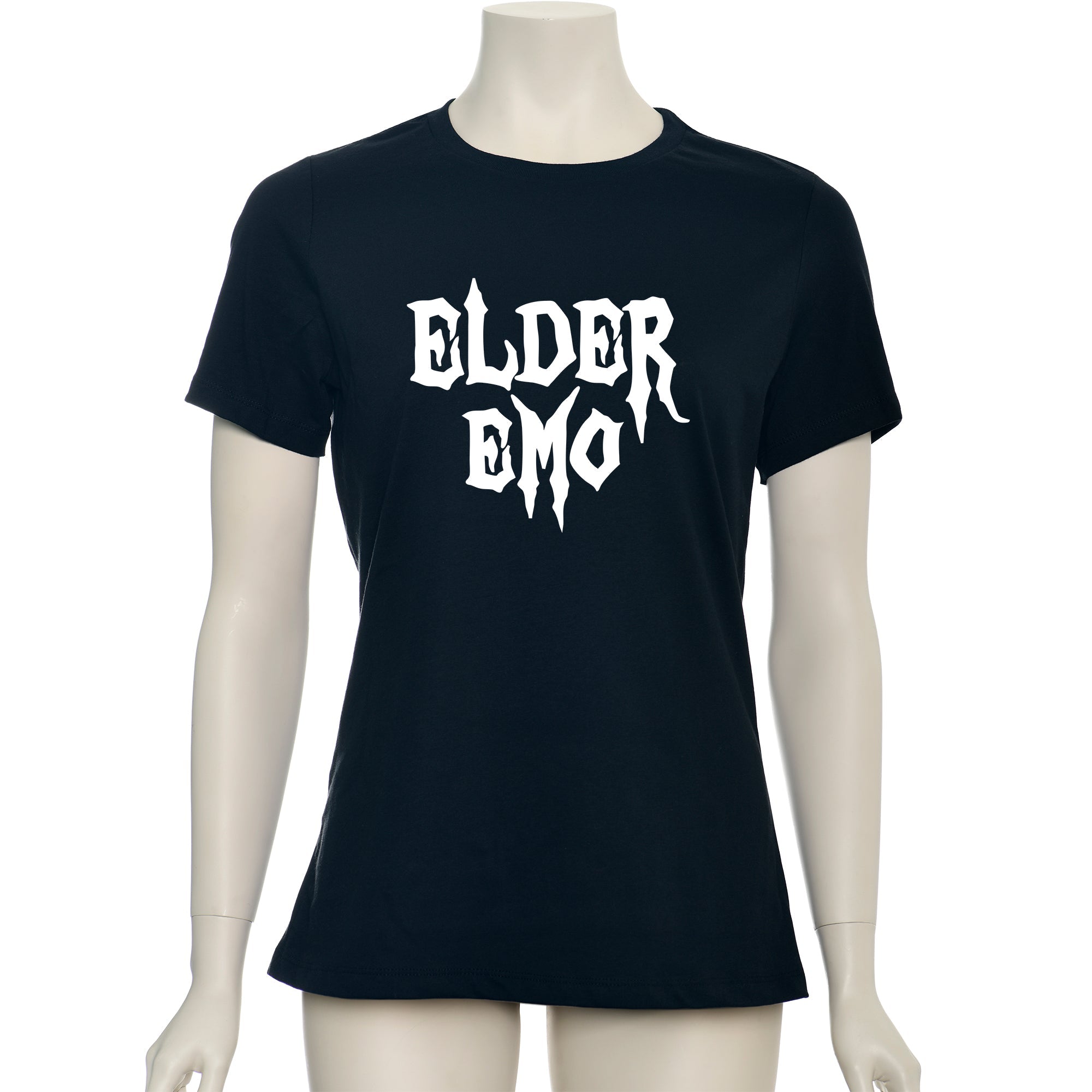 Glow in the Dark Elder Emo Black Tee Shirt