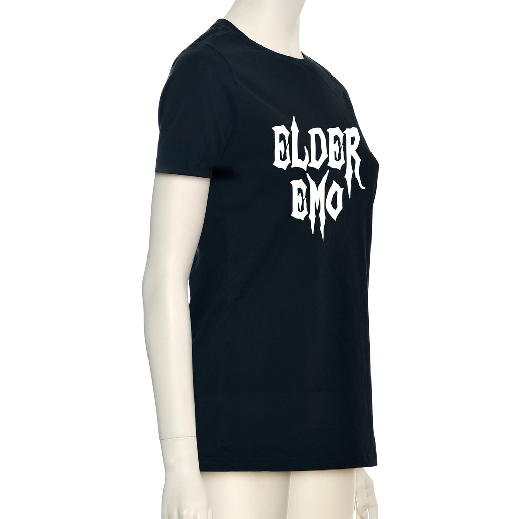 Glow in the Dark Elder Emo Black Tee Shirt