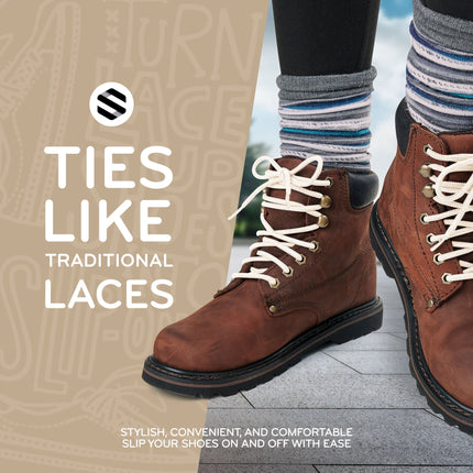 Ivory Round Elastic Stretch Shoe Laces
