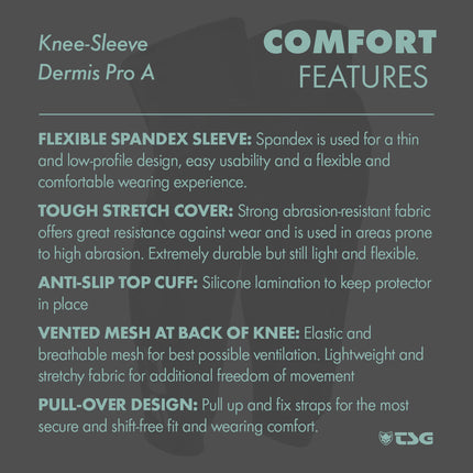 TSG - Knee-Sleeve Dermis Pro A - Black