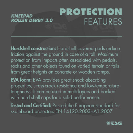 TSG - Kneepad Roller Derby 3.0 (Roller Skate Knee Pads)
