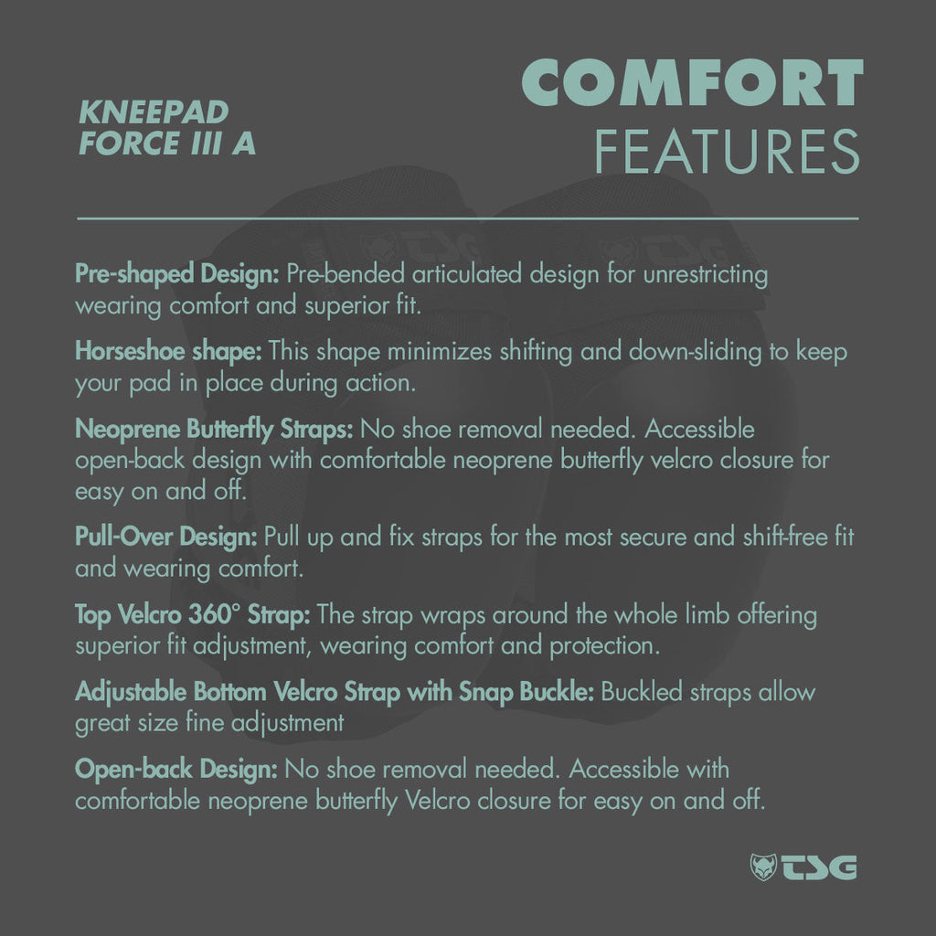 TSG - Kneepad Force III A (Skate Knee Pads)