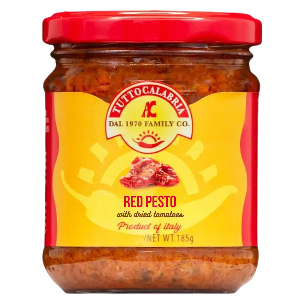 TuttoCalabria, Red pesto with dried tomatoes, 6.5 oz (185g)