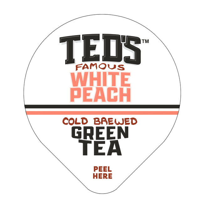 Ted's Famous White Peach Cold Brewed Green Tea