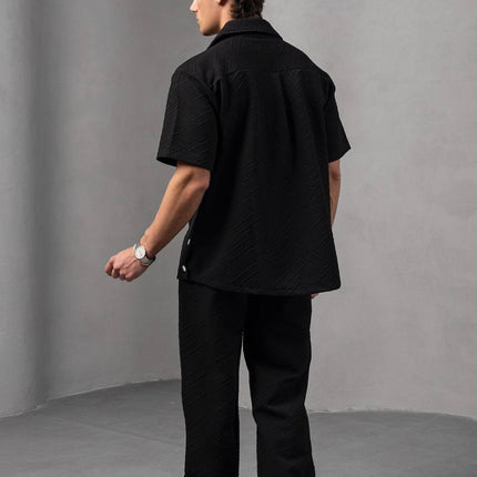 Textured Geometric Shirt