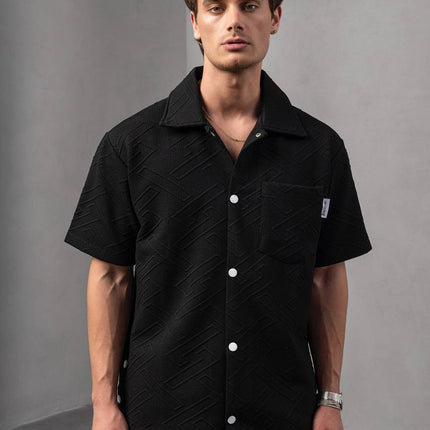Textured Geometric Shirt