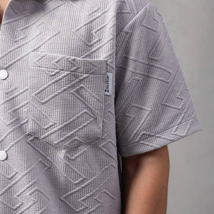Textured Geometric Shirt