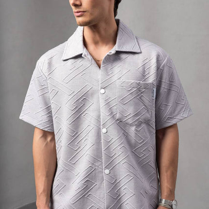 Textured Geometric Shirt