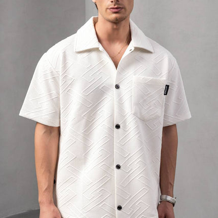 Textured Geometric Shirt