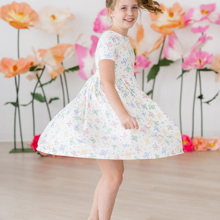 SALE Tied in Love S/S Pocket Twirl Dress