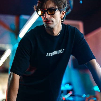 Travis Scott x Virgil Abloh Inspired "ASTRONOR" Oversized Graphic Tee