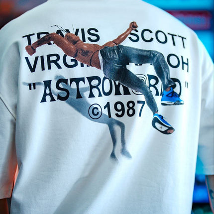 Travis Scott x Virgil Abloh Inspired "ASTRONOR" Oversized Graphic Tee