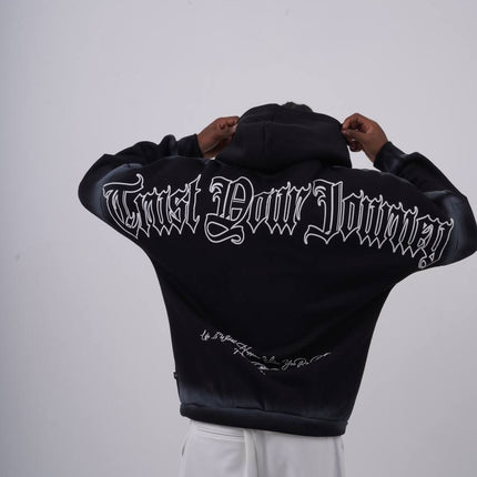 "Trust Your Journey" Gothic Graphic Hoodie