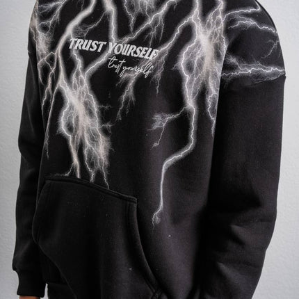 Trust Yourself Embroidered Detail Oversize Sweatshirt