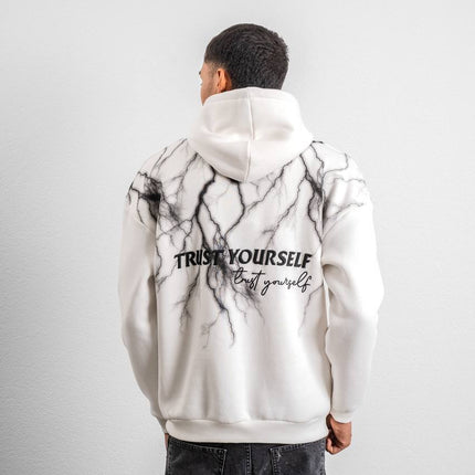 Trust Yourself Embroidered Detail Oversize Sweatshirt