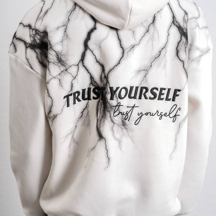 Trust Yourself Embroidered Detail Oversize Sweatshirt