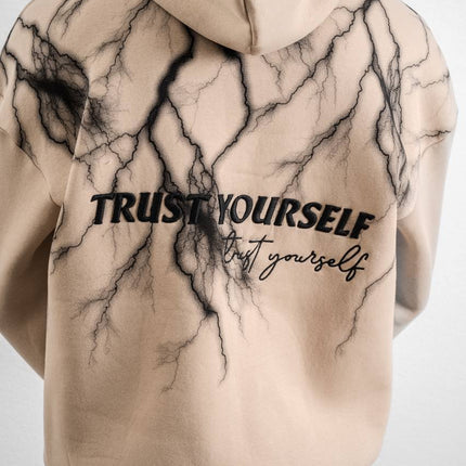 Trust Yourself Embroidered Detail Oversize Sweatshirt