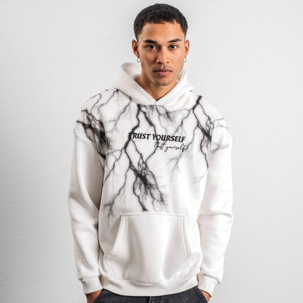 Trust Yourself Embroidered Detail Oversize Sweatshirt