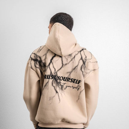 Trust Yourself Embroidered Detail Oversize Sweatshirt