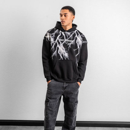 Trust Yourself Embroidered Detail Oversize Sweatshirt