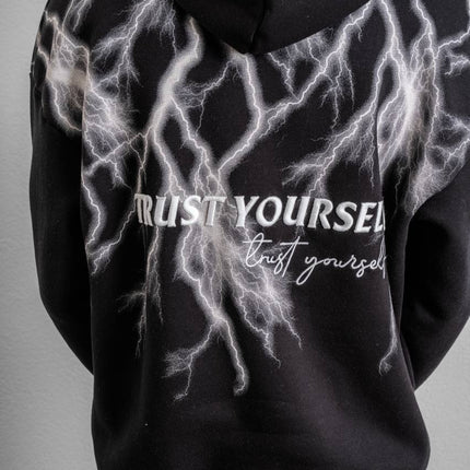 Trust Yourself Embroidered Detail Oversize Sweatshirt