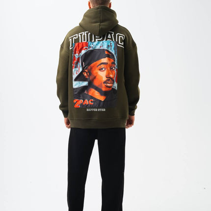 Tupac "Rapper Star" Graphic Unisex Oversized Hoodie