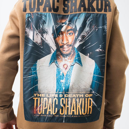 Tupac Shakur Oversized Sweatshirt: The Life & Death Graphic