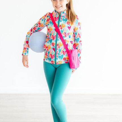 Turbo Teal Active Legging