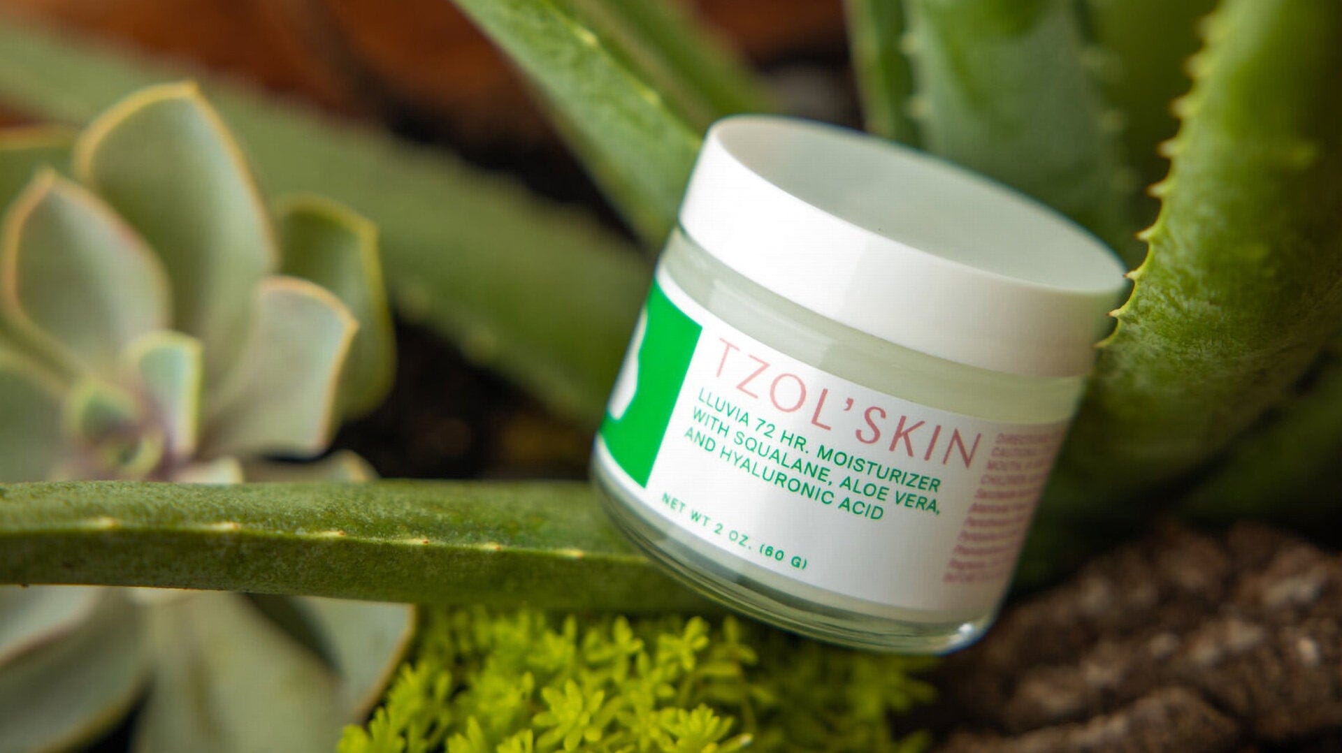 Lluvia 72HR Moisturizer with Squalane, Aloe Vera, and hyaluronic acid.