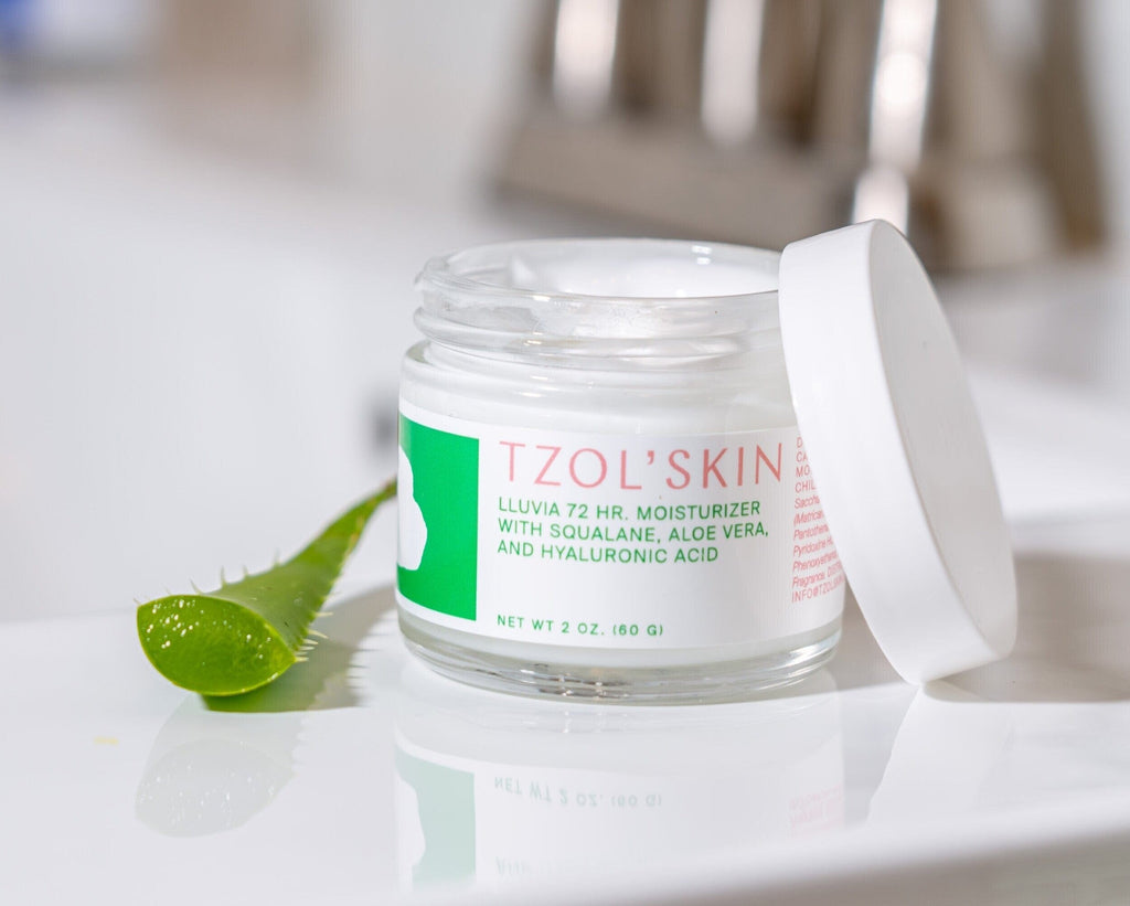 Lluvia 72HR Moisturizer with Squalane, Aloe Vera, and hyaluronic acid.