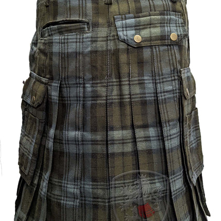 Utility Kilt – Ultimate, Black Watch Weathered