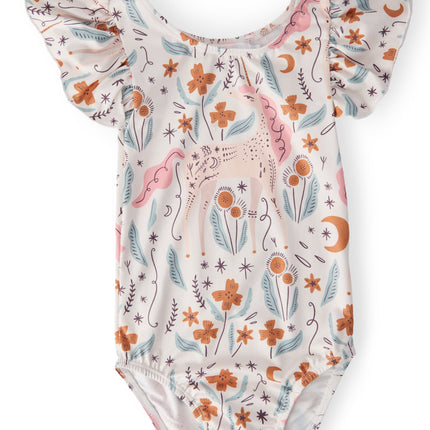 Unicorn Soiree S/S Flutter Sleeve Leotard