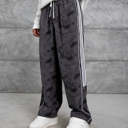 Unisex Cloud Wash Side Stripe Joggers – Streetwear Sweatpants