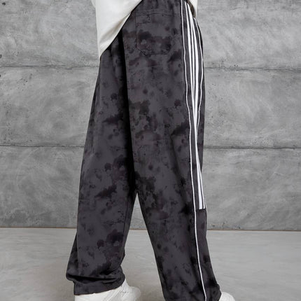 Unisex Cloud Wash Side Stripe Joggers – Streetwear Sweatpants