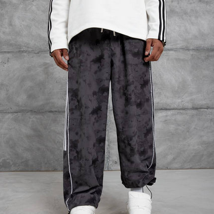 Unisex Cloud Wash Side Stripe Joggers – Streetwear Sweatpants