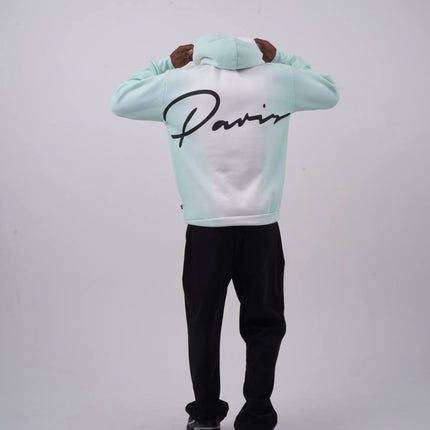 Unisex "Davis" Script Color Block Hoodie – Minimal Oversized Streetwear