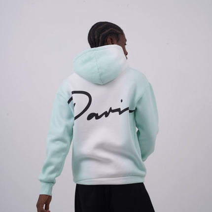 Unisex "Davis" Script Color Block Hoodie – Minimal Oversized Streetwear