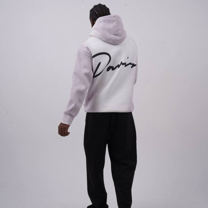Unisex "Davis" Script Color Block Hoodie – Minimal Oversized Streetwear