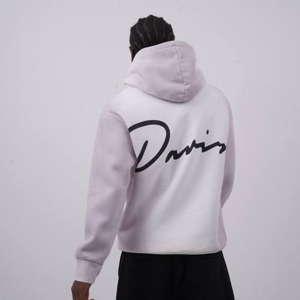 Unisex "Davis" Script Color Block Hoodie – Minimal Oversized Streetwear