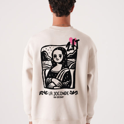 Unisex Oversized Mona Lisa Sweatshirt