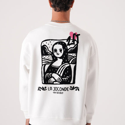 Unisex Oversized Mona Lisa Sweatshirt