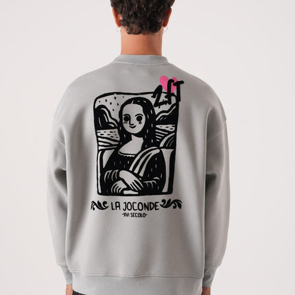 Unisex Oversized Mona Lisa Sweatshirt
