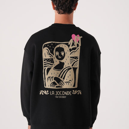 Unisex Oversized Mona Lisa Sweatshirt
