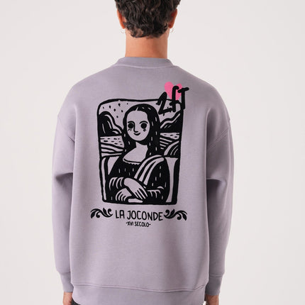 Unisex Oversized Mona Lisa Sweatshirt