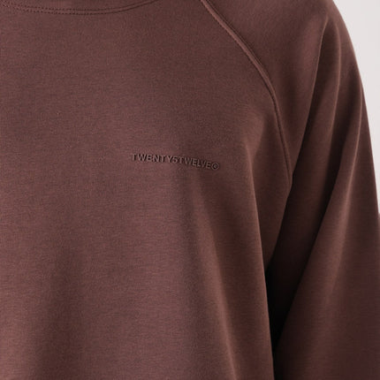 Unisex Oversized Raglan Sweatshirt - Raw Hem Detail