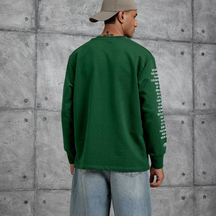 Unisex Text Sleeve Long-Sleeve T-Shirt – Urban Graphic Pullover