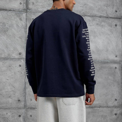 Unisex Text Sleeve Long-Sleeve T-Shirt – Urban Graphic Pullover