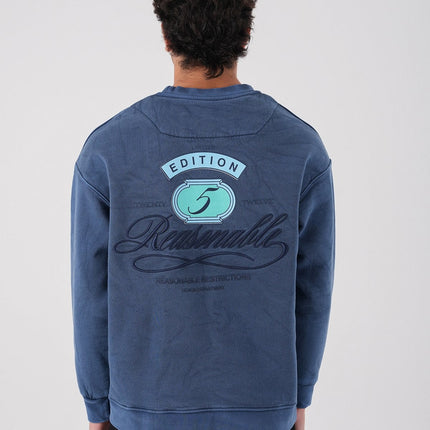 Unisex Washed Graphic Sweatshirt – "Reasonable" Back Print