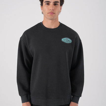 Unisex Washed Graphic Sweatshirt – "Reasonable" Back Print